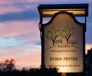 York Yoga Studio Sign